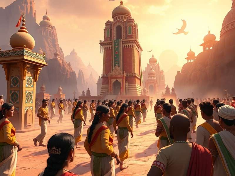 Sacred Sandal Procession Gameplay Screenshot